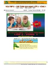 Đề thi violympic môn Toán Lớp 2 - Vòng 1 - Năm học 2013-2014 - Trường Tiểu học Kiền Bái